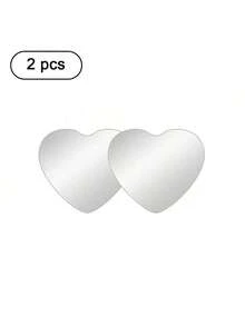 2pcs Rearview Mirror Blind Spot Mirror, Adjustable Vision, Heart, Fan, Round Shapes, Car Decorative Mirror - Multicolor - View 13
