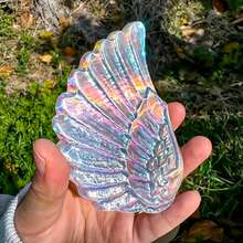 1pc Natural Moonstone Wing, Ideal For Home Decor And Unique Gift, Perfect For Collectors, Desk Ornament, Sparkling Surprise, And Great Gift For Valentine's Day And Holidays - Multicolor - View 8