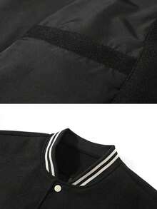 EVRINFINITE Jaket Lengan Panjang Pria Kasual Musim Semi/Gugur untuk Olahraga, Perjalanan Sehari-hari - Hitam - View 6