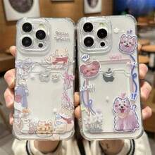 [24h Shipping from DE/FR/ES]handy hüllencoque iphonefundas iphoneFunda para Teléfono - Estuche para Tarjeta de Álbum de Fotos con Diseño de Gato Adorable, Antigolpes y Anti-caídas, Adecuada para iPhone 16 16Pro 16Promax 15Pro 15Promax 14 14Promax 13 12 11 XSMAX XRShockproof, scratch-proof, no yellowing    perfect gift - A - Ver 6