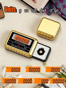 Portable Pocket Scale. Maximum Weighing Capacity 100 Grams, Displays Three Decimal Places, High-Definition Digital Display, Ideal For Weighing Small Items Such As Gold Jewelry And Gemstones. Equipped With An LCD Screen. Batteries Not Included. - jewelry scales - View 4