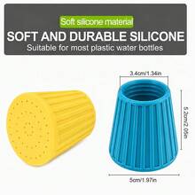 1pc Portable Silicone Pet Shower Head, Cat & Dog Bathing Shower Head With Multiple Nozzles, Universal Water Bottle - Multicolor - View 6