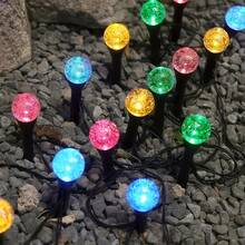 20入 LED 氣泡球太陽能路徑燈,8種照明模式附自動感應,IPX4 防水,暖白色/彩色戶外花園燈,適用草坪、露台、婚禮、聖誕派對、露營,四季通用 - 彩色光 - 查看 6