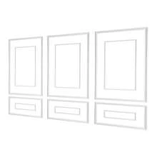 Wall Molding 3 Pack, Wainscoting Panels Kit With Dual-Line Wide & Narrow Profile, Lightweight Paintable Polystyrene, Easy To Install Accent Wall Trim For Interior Living Room, Bedroom,White - 3 Sets, Dual Line Combo (Wide + Narrow) - View 8