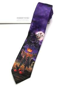 1pc Printed Hand-Tied Tie For Men And Women, Suitable For Casual, Street, Party, Gift - Multicolor - View 3