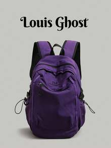 Outdoor Commuter Backpack, Lightweight Travel Bag, Fashionable Versatile Large Capacity School Bag, Anti-Theft, Work, Essential, Nylon, Ergonomic - Multicolor - View 7