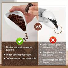 Coffee Bean Dosing Cup & Spray Bottle Kit For Espresso Bar, Static Reduction Ceramic Single Dose Tray For Brewing/Tea, Barista Accessories Set - Multicolor - View 6