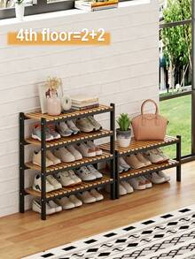 Skohyll, flerskiktad ihålig andningsbar design, stabil stödram, dubbel-/trevåningsval, standardstorlekar, mångsidig för förvaring på köksbänk - Flera specifikationer - Visa 4