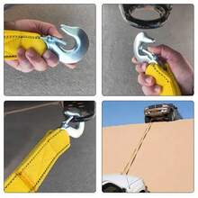 3 TON 4M Tow Towing Pull Rope Strap Heavy Duty Road Recovery Car Van 4x4 - 4M - View 6