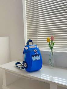 Mochila anti-pérdida linda con diseño de dibujos animados de autos, adecuada para adolescentes en viajes al aire libre - A - Ver 6