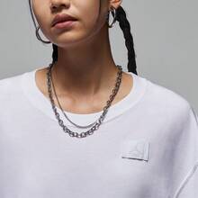 Nike Authentic JORDAN Women's Minimalist Crew Neck Casual Loose Short Sleeve T-Shirt HM4373-100 - HM4373-100 - View 3