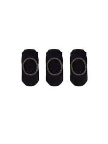 1/3 pares de calcetines tipo barco de yoga vintage con ribete de leopardo y empeine expuesto calado para mujer, estilo básico de color liso con suela completa, lunares y flores, partículas antideslizantes de silicona, transpirables, de corte bajo e invisibles, para interiores, hogar, pilates, aeróbicos, danza, fitness profesional, calcetines antideslizantes para suelo, negro, gris, té con leche, 3 colores, paquete múltiple - Multicolor - Ver 6