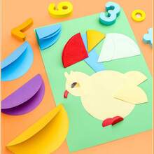 1 Pack, 10 Colors, 100 Sheets Round Colored Cardstock Thick Cut Stack Paper, DIY Handcraft Material For Art Greeting Cards, Gift Tags, Handwritten Posters, Labels; Ideal Holiday Decor, School Stationery & Back-To-School Supplies - Round - View 6