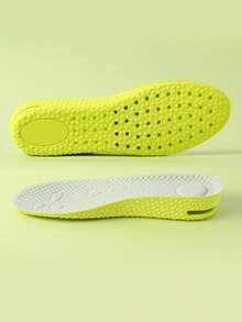 COSYLEE 1 Pair/3 Pairs Height Increasing Insoles Air Cushion Latex High Elasticity Comfortable Shock Absorbing Breathable Insoles - Green - View 12