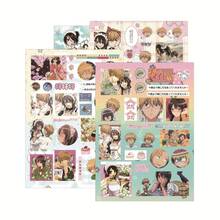 8pcs Maid Anime Garden Sakura Aesthetic Die-Cut Stickers, Waterproof Decal Packing Material - Multicolor - View 5