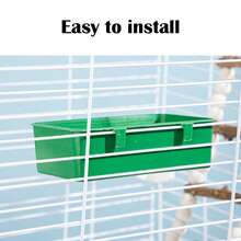 2Pcs Bird Bath Basin Parrot Food Bowl Pet Feeding Bowl Water Trough Bowl Bird Supplies Random Color - Style A - View 10