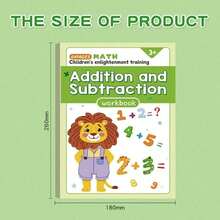 1 Book 64 Pages Math Workbook, Addition And Subtraction Within 10, Mental Math Practice Book, Preschool Math Workbook, Image-Based Formula Decomposition Calculation Book, Fun Arithmetic Problems Book, Suitable For Home Early Number Cognition Enlightenment, School, Students, Stationery, Learning Supplies, Back To School Season - A - View 11
