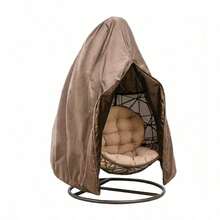 1pc/Set Outdoor Egg Chair Cover, Single Hanging Chair Cover With Zipper And Drawstring, 6 Colors Available, Patio Swing Chair Cover, Suitable For Garden, Backyard, Porch - Multiple Styles - View 14
