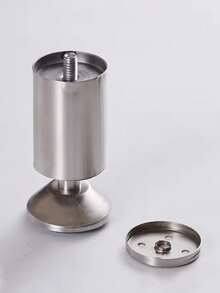 1pc Adjustable Stainless Steel 6-30cm Furniture Legs For Cabinet, Table, Sofa, Bed, Furniture Legs - Silver - View 2