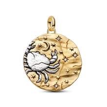 1件裝時尚星座吊墜飾品 銀色鍍層 手鍊項鍊 DIY 節日禮物 - 多色1 - 查看 16