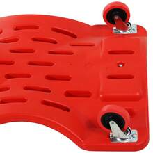 Mechanic Vehicle Creeper, Under-Car Rolling Crawler Board, With Headrest, Wheels, Red - A - View 5