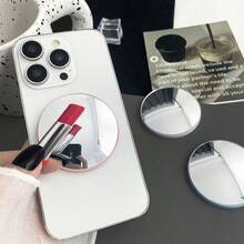 Phone Stand With Airbag, Ultra Wide-Angle Mirror, Round Telescopic Finger Ring Makeup Mirror, Minimalist Desktop Support For Watching Videos - Multicolor - View 5