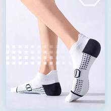 5 Pairs Unisex Sports Socks, Comfortable Breathable Non-Chafing Lightweight Thin Short Socks For Women - Multicolor - View 5