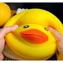 1 Peça Pato Grande de 18CM Alívio de Estresse com Recuperação Rápida, Deformação por Aperto, Perfeito para Presentes de Feriados, Presentes Divertidos e Fofos, Presentes de Aniversário, Presentes de Páscoa, Presentes de Halloween, Presentes de Natal, Presentes de Festa, Squishy, Brinquedos Squishy, Brinquedo de Estresse Squishy, Squish de Bolinho, Brinquedos para Mulheres Adultas - Multicolorido - Visão 6