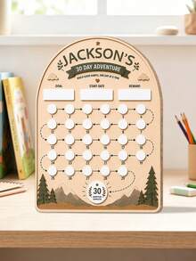 Personalized Daily Habit Tracker Board, Customized Name Text, House-Shaped Reward Record Board, Weekly Plan Task Chart, Suitable For Daily Schedule, Household Chores, Study Habits, Behavior Rewards, Room Decor And Back To School Gift, Gift For Students, Children's Gift, Personalized Gift, Customized Name Gift, Reward Chart, Habit Tracker, Weekly Planner, Task Board, Behavior Record Chart, Student Gift, Family Gift, Back To School Season Gift, Birthday Gift, Room Decor - Multicolor - View 15