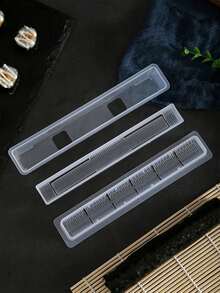 透明壽司捲模具 Hoso Maki 壽司製作套組，附蓋，居家輕鬆 DIY 海苔飯捲，不黏 compact 切片，可洗碗機清洗重複使用，廚房小工具，適合初學者的禮物 - 查看 5