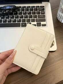 Japanischer & Koreanischer Stil Nischen Design INS Mode Exquisite kleine Geldbörse Münzbeutel minimalistische tragbare Aufbewahrungstasche hochattraktiver Kartenhalter - Weiss - Übersicht 8