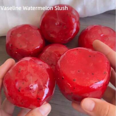 1 pièce Jouet squishy mignon en forme de pastèque fait main - Jouet de soulagement du stress à compression lente et douce, décoration de bureau adorable de style japonais, cadeau unique pour les couples et les passionnés de jeux Jouet squishy / Jouet fidget / Soulagement du stress / Jouet sensoriel / Décompression
