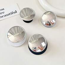 Phone Stand With Airbag, Ultra Wide-Angle Mirror, Round Telescopic Finger Ring Makeup Mirror, Minimalist Desktop Support For Watching Videos - Multicolor - View 3