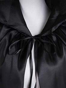 Halloween Hooded Black Death Cloak, Halloween Children's Party Cloak, Halloween Party Decoration Wear - Multicolor - View 6