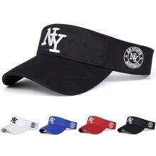 1pc Men's NY Letter Embroidery Baseball Cap, Sun Protection & Casual Tennis Cap, Adjustable, Suitable For Spring And Autumn Travel, Beach Parties - Multicolor - View 10