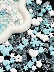 Acrylic Pearl Ice Transparent Irregular Ocean Series Bead, DIY Handmade Jewelry Multifunctional Mobile Phone Chain Hair Accessory Pendant Material - Multicolor - View 9