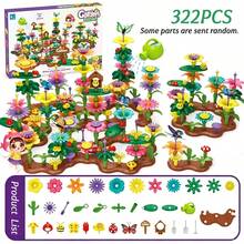 DIY Garden Flower Building Blocks Toy, Colorful Stackable Flower Puzzle Assembly, Creative Handmade Bouquet Assembly Set, Educational Role-Play Interactive Game For Children, Birthday Gift - Multicolor - View 10