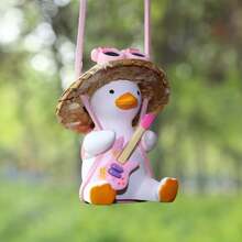 1 Cute Car Ornament - Cool Swinging Duck Car Accessories, Suitable For Teen Car Accessories - A - View 5