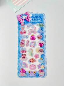 Multi-Color 3D Embossed Epoxy Resin Stickers, Cute Animal 3D Phone Decorative Stickers, High-Quality Crystal Stickers, Refrigerator Stickers, Notebook Decorative Stickers, Children's Painting Stickers, Waterproof Decorative Stickers - Multicolor - View 11