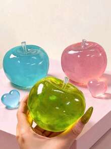 Malleable Sand Ice Apple Squishy Toy, ASMR Stress Relief Toy With Sand-Crunching Sound, -Like Soft Clay Molding Ball With Crisp Pressing Sound, One Press One Dent, Holiday Birthday Gift For Family And Friends - Multicolor - View 10