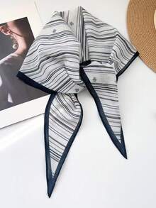 1pc New Striped Design Headscarf Headband Fashion Neck Scarf Shawl Triangle Scarf - Multicolor - View 9