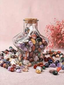 Campuran Mineral Batu Alam, Termasuk Mata Harimau, Amethyst, Citrine, Aquamarine, dll., Cocok untuk Dekorasi Rumah, Dekorasi Interior, Pemberian Hadiah, Koleksi, Penelitian Ilmiah, dan sebagai Hadiah Ulang Tahun Unik untuk Siswa. - Beraneka warna - View 2