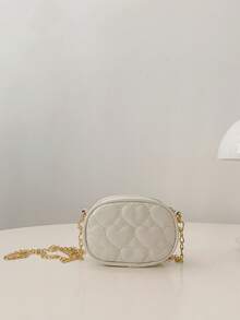 Embroidered Girl's Shoulder Bag, PU Leather, Crossbody Bag For Teenagers - A - View 7