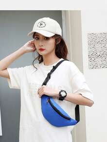 1pc Multicolor Waterproof Waist Bag, Adjustable Shoulder Strap Crossbody Chest Bag, Fashion Casual Style, Suitable For Travel, Cycling, Hiking And Daily Use - Multicolor - View 6