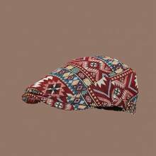 Vintage Retro Beret Hat Women British Style Versatile Forward Cap Reverse Wear Newsboy Cap Print Baseball Cap Men - Forward Cap - View 8