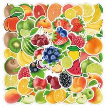 50 piezas de pegatinas de frutas, un conjunto de pegatinas vibrantes y coloridas hermosas, adecuadas para todo tipo de festividades, fiestas, portátiles, tabletas, patinetas, diarios, álbumes de recortes, botellas de agua - Fruta - Ver 8