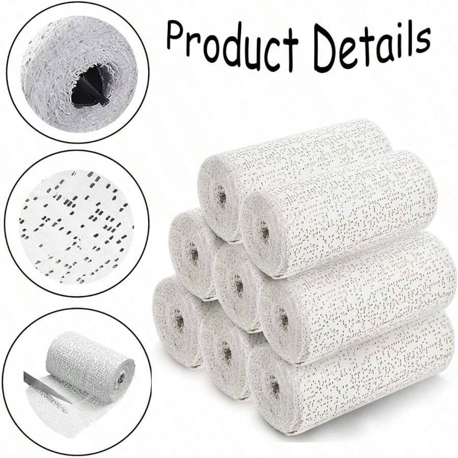Multi-Purpose Plaster Gauze Sculpting Material, For Wrapping Abdomen, Making Plaster Masks, Art Projects And Body Sculptures (5cm*270m) - White - View 1