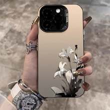 [24h Shipping from DE/FR/ES]handy hüllencoque iphonefundas iphoneFundas para Teléfono Apple con Diseño de Láser y Flor de LirioShockproof, scratch-proof, no yellowing    perfect gift - 1 immagine - Visualizzare 1