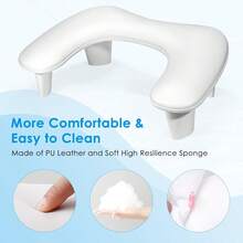 Professional PU Leather U-Shaped Nail Armrest Soft Cushion With Comfortable Inclined Support, White, For Nail Salon - White - View 6