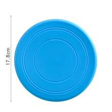 1pc Soft Rubber Dog Flying Disc, Lightweight Floating Fetch Disc, Suitable For Small, Medium And Large Dogs, Outdoor Beach Pool Interactive Training Play Toy, Bite-Resistant Wear-Resistant, Puppy Play Disc, Pet Game Accessory, Multi-Color Pet Supplies - Multicolor - View 7
